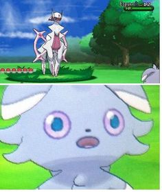 Lv. 100 Arceus v.s. Lv. 12 Espurr Blank Meme Template