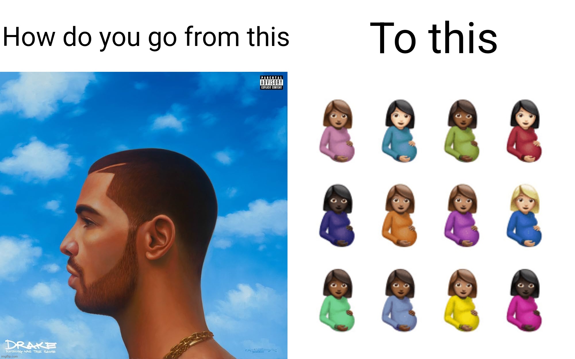 quality wise fall off is crazy | How do you go from this; To this | made w/ Imgflip meme maker