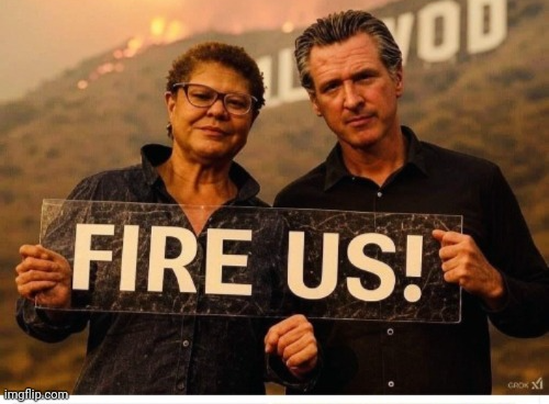 Fire LA Mayor & Gavin Newsom Blank Meme Template