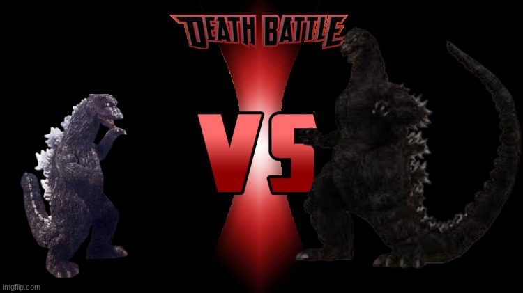 Showa Godzilla vs Heisei Godzilla | image tagged in death battle,godzilla | made w/ Imgflip meme maker