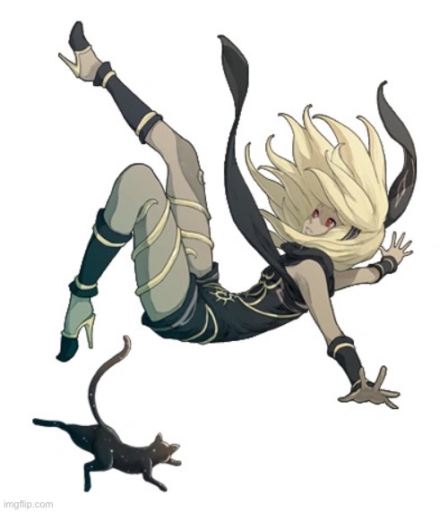 Kat falling | image tagged in kat falling | made w/ Imgflip meme maker