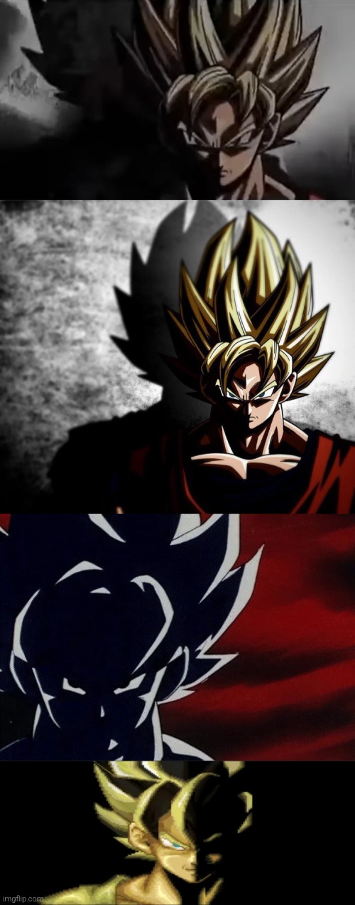 image tagged in goku staring,goku stare,super saiyan goku stare,goku staring 2 | made w/ Imgflip meme maker