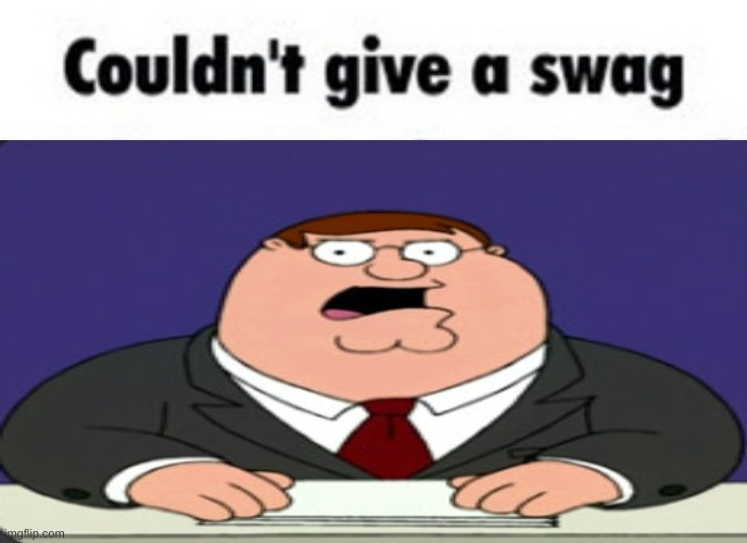 Couldn't give a swag | image tagged in couldn't give a swag | made w/ Imgflip meme maker