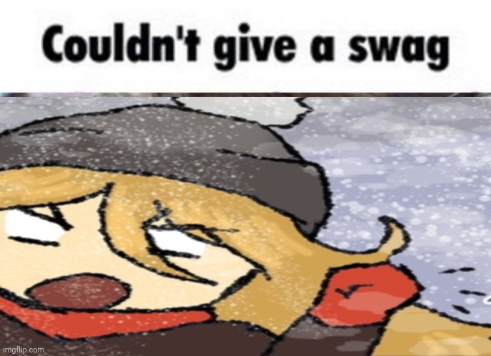 Couldn't give a swag | image tagged in couldn't give a swag,msmg,memes | made w/ Imgflip meme maker