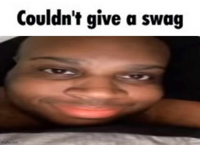 Couldn't give a swag | image tagged in couldn't give a swag,msmg,memes | made w/ Imgflip meme maker