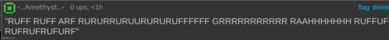 gn chat | image tagged in amethyst barking | made w/ Imgflip meme maker