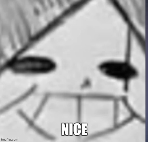 Epic! Sans happy | NICE | image tagged in epic sans happy | made w/ Imgflip meme maker