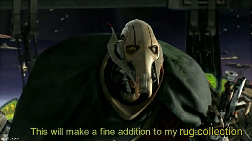 This will make a fine addition to my collection | rug collection | image tagged in this will make a fine addition to my collection | made w/ Imgflip meme maker