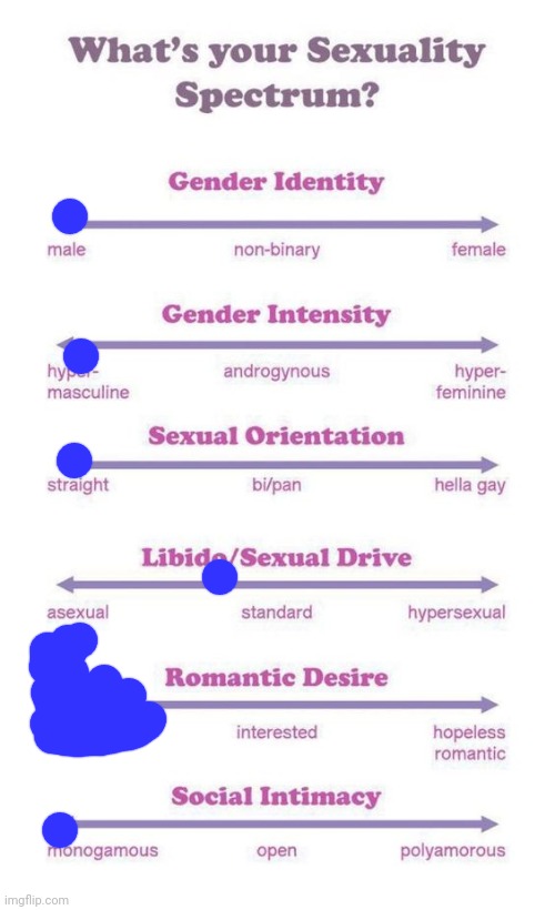 This shit so ass | image tagged in what's your sexuality spectrum | made w/ Imgflip meme maker