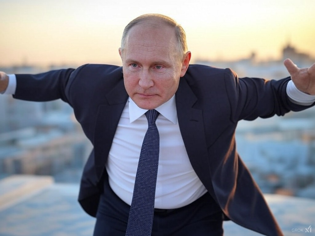 vladimir putin flying Blank Meme Template