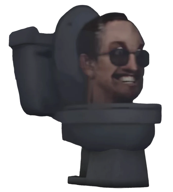 gray large-medium skibidi toilet Blank Meme Template