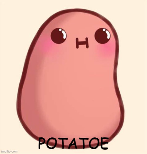 potato | POTATOE | image tagged in potato | made w/ Imgflip meme maker