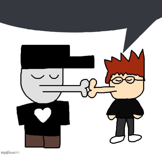 SilverBurn and MC kissing speech bubble Blank Meme Template