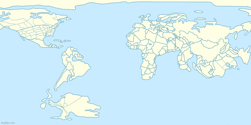 image tagged in map of earth 144 million years into the future updated | made w/ Imgflip meme maker