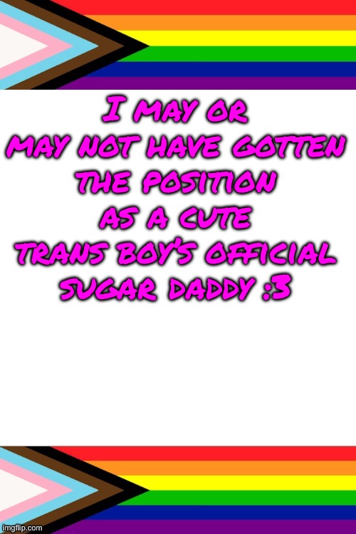 HE HAS A GECKO | I may or may not have gotten the position as a cute trans boy’s official sugar daddy :3 | image tagged in emosruleoverpeasents big announcement temp | made w/ Imgflip meme maker