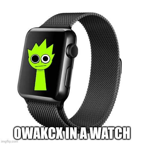 Apple Watch | OWAKCX IN A WATCH | image tagged in apple watch | made w/ Imgflip meme maker