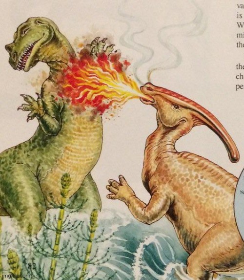 Fire breathing parasaurolophus.mp3 | made w/ Imgflip meme maker
