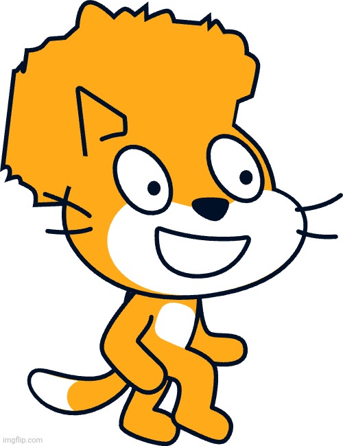 Imagine if Scratch Cat got a low taper fade | image tagged in scratch,low taper fade | made w/ Imgflip meme maker