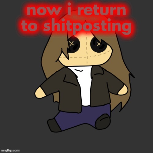 Pixel. plushie (thank u disco) | now i return to shitposting | image tagged in pixel plushie thank u disco | made w/ Imgflip meme maker