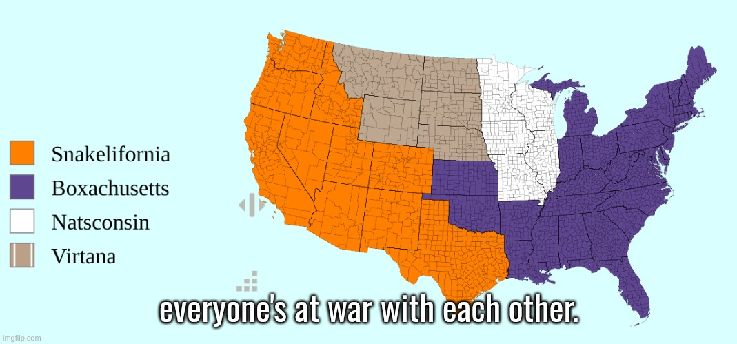 everyone's at war with each other. | made w/ Imgflip meme maker