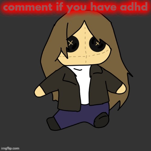 Pixel. plushie (thank u disco) | comment if you have adhd | image tagged in pixel plushie thank u disco | made w/ Imgflip meme maker