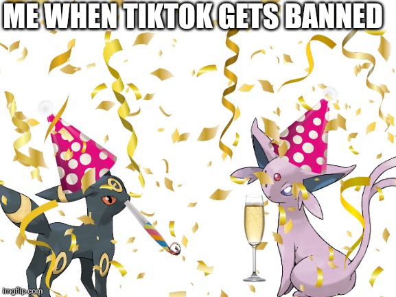 But they'll probably just move on to YouTube Shorts or Instagram Reels, etc. | ME WHEN TIKTOK GETS BANNED | image tagged in party,tiktok sucks | made w/ Imgflip meme maker