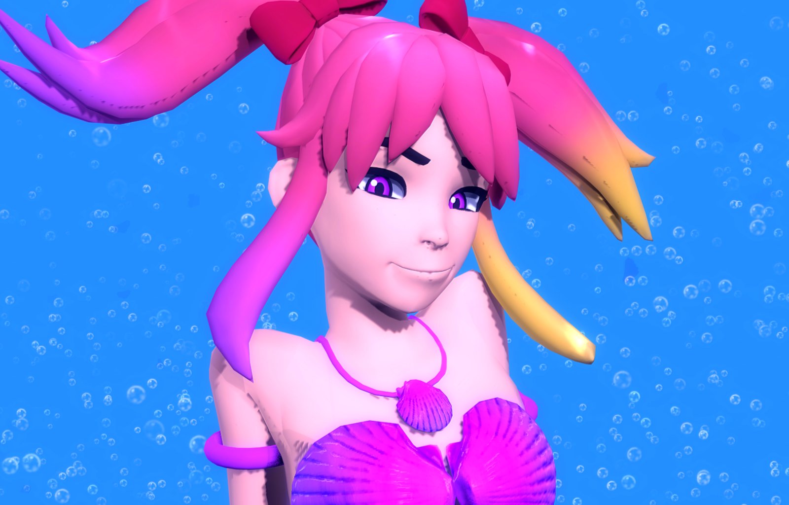 saiko as a mermaid Blank Meme Template