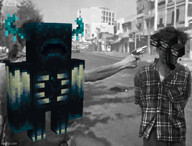 true Minecraft players will get this | image tagged in saigon execution | made w/ Imgflip meme maker