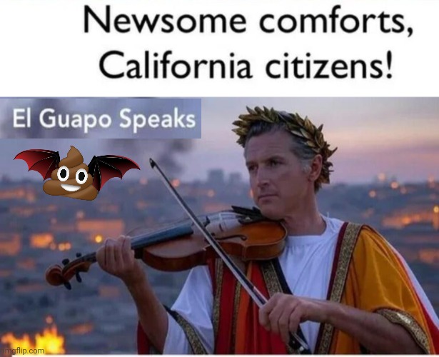 El Guappo Speaks Nero fiddled | image tagged in gavin,history | made w/ Imgflip meme maker