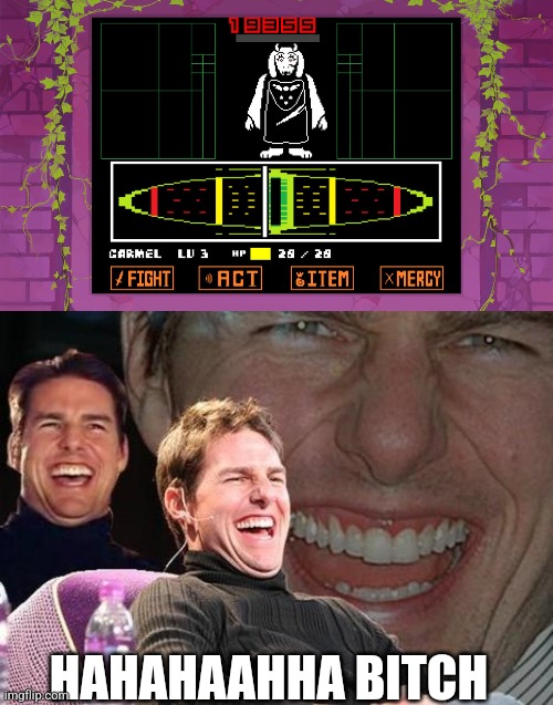 Genociding! | HAHAHAAHHA BITCH | image tagged in tom cruise laugh | made w/ Imgflip meme maker