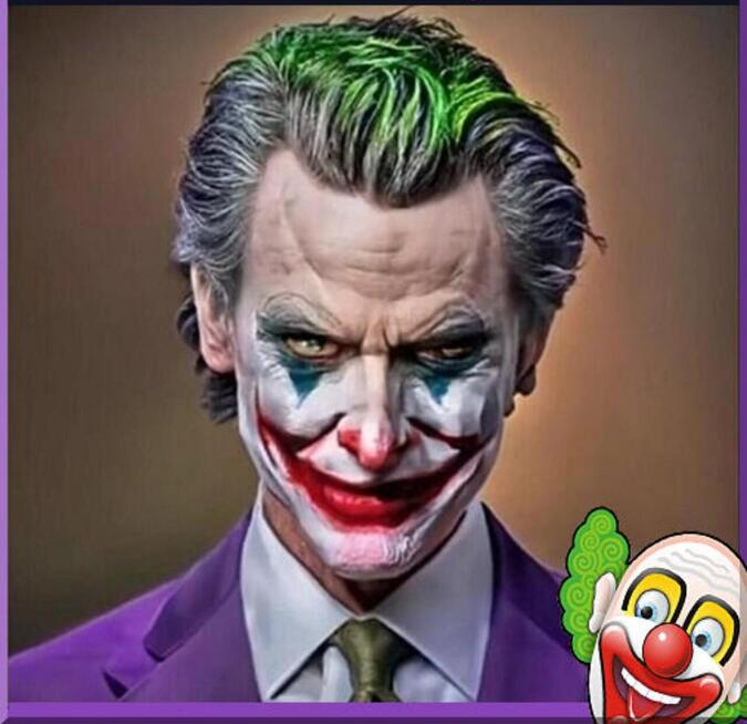 Gavin Newsom Joker Blank Meme Template