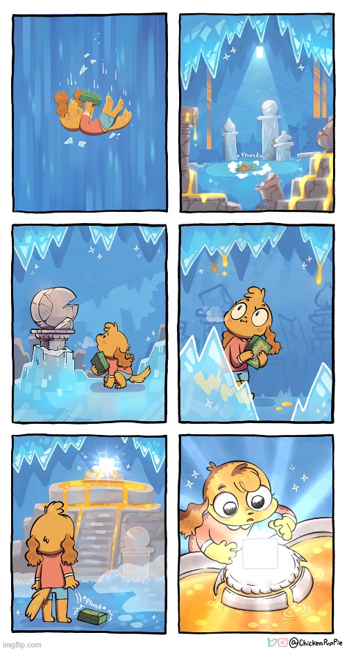 image tagged in freezer,falling,ice,temple,cheese,treasure | made w/ Imgflip meme maker