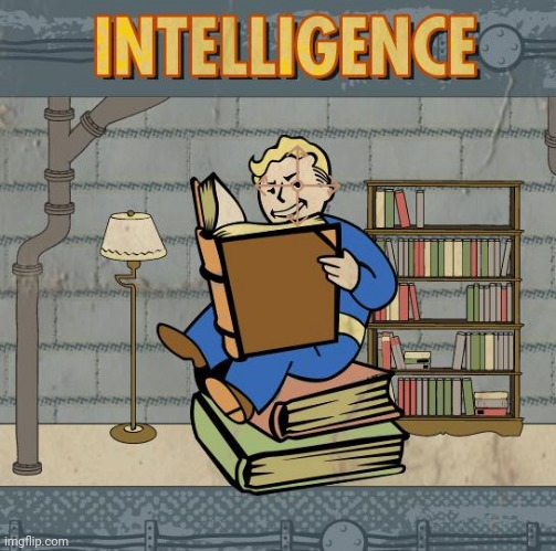 Fallout Intelligence | image tagged in fallout intelligence | made w/ Imgflip meme maker