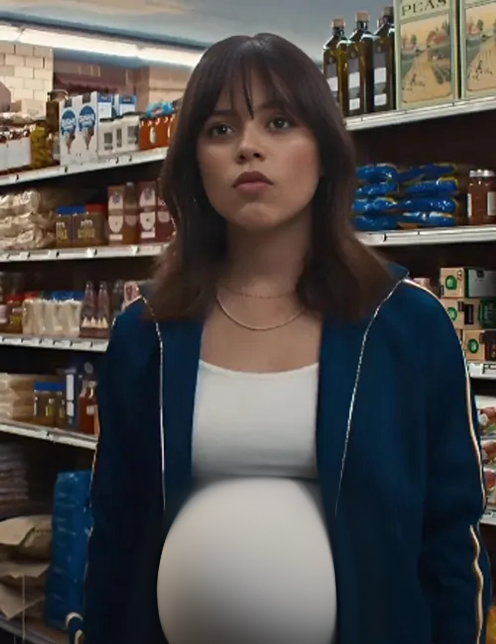 Pregnant Jenna Ortega Blank Meme Template