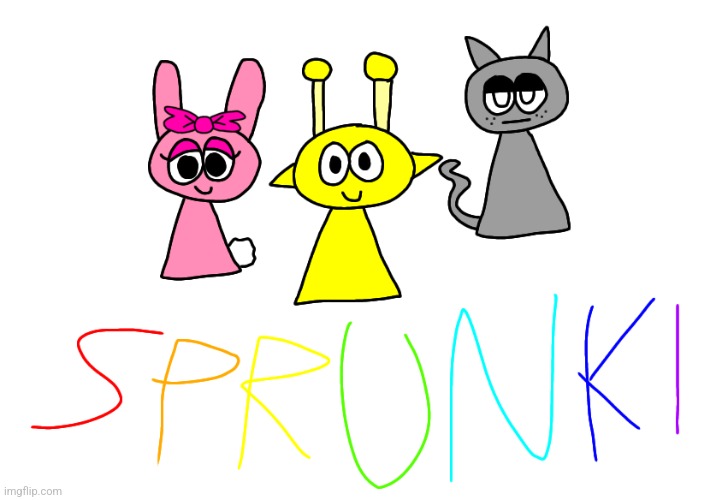 Sprunki Fanart | image tagged in sprunki,fanart,parody,comics/cartoons,funny,artwork | made w/ Imgflip meme maker