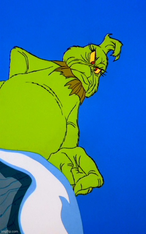 Angry Grinch | image tagged in angry grinch | made w/ Imgflip meme maker