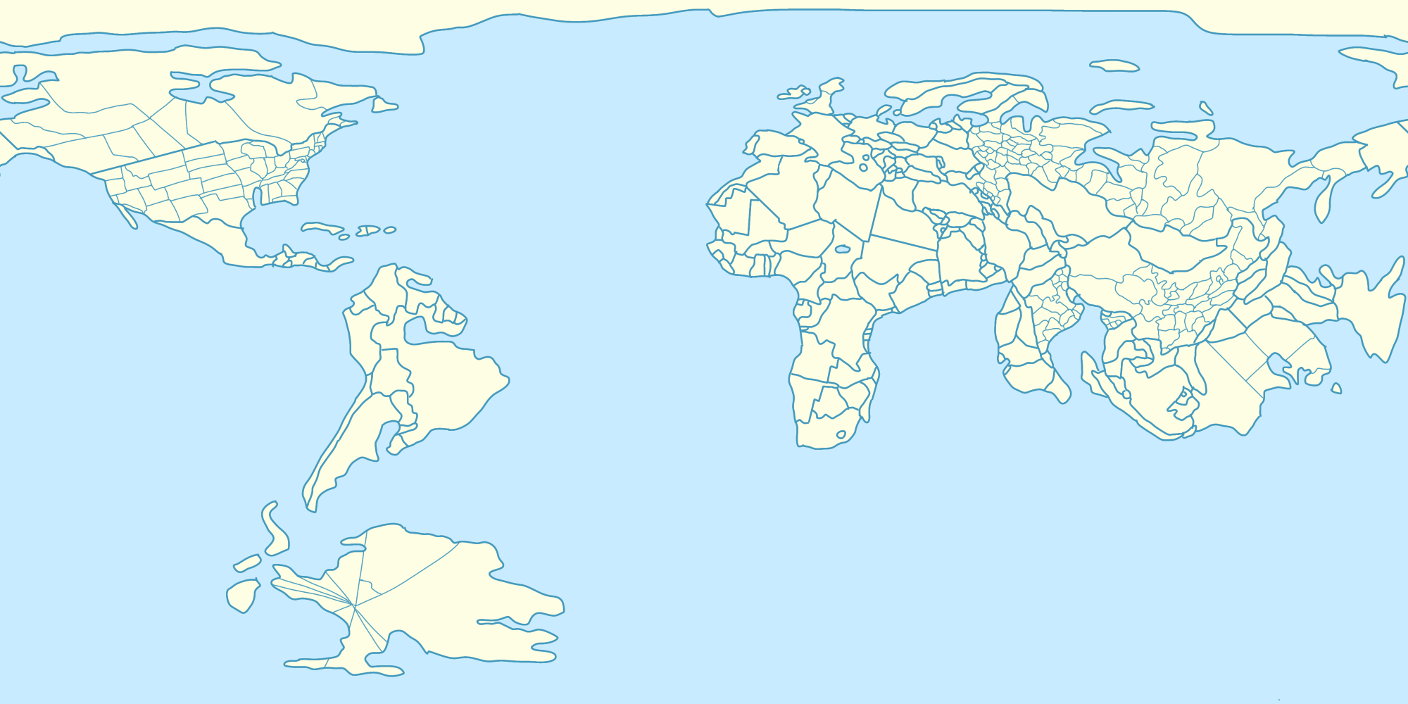 Map of Earth 144 million years from now Blank Meme Template