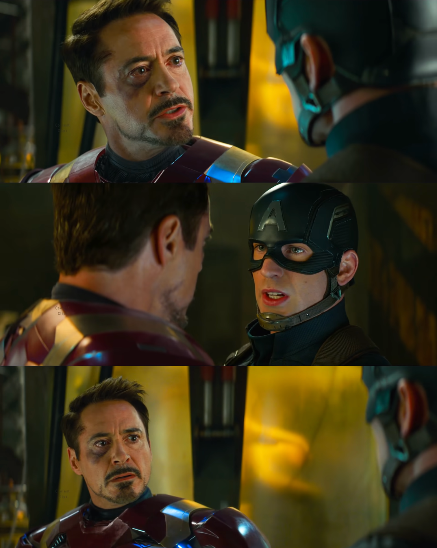 High Quality iron man captain america did you know Blank Meme Template