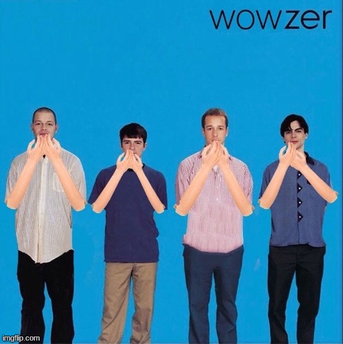 tell me your favorite weezer song | image tagged in wowzer | made w/ Imgflip meme maker