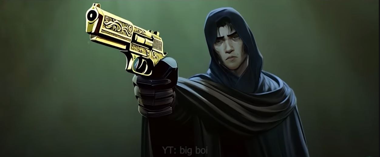 viktor with a gun Blank Meme Template