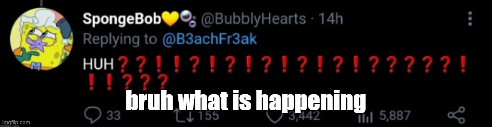 HUH ❓❓❗❗❓❗❓❗❓❗❓❗❗❗❓❓❓❓ | bruh what is happening | image tagged in huh | made w/ Imgflip meme maker