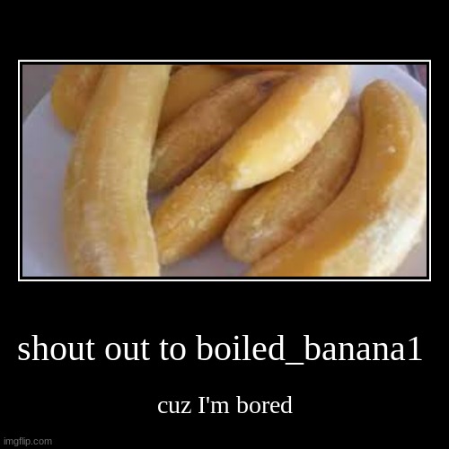 fudfvfh | shout out to boiled_banana1 | cuz I'm bored | image tagged in funny,demotivationals | made w/ Imgflip demotivational maker