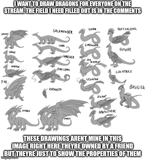 Idc to. Just a challenge for me. | I WANT TO DRAW DRAGONS FOR EVERYONE ON THE STREAM. THE FIELD I NEED FILLED OUT IS IN THE COMMENTS; THESE DRAWINGS ARENT MINE IN THIS IMAGE RIGHT HERE THEYRE OWNED BY A FRIEND BUT THEYRE JUST TO SHOW THE PROPERTIES OF THEM | image tagged in drawing | made w/ Imgflip meme maker