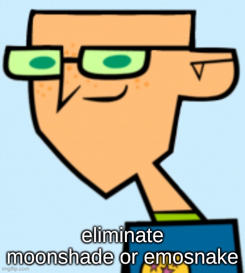 harold | eliminate moonshade or emosnake | image tagged in harold | made w/ Imgflip meme maker