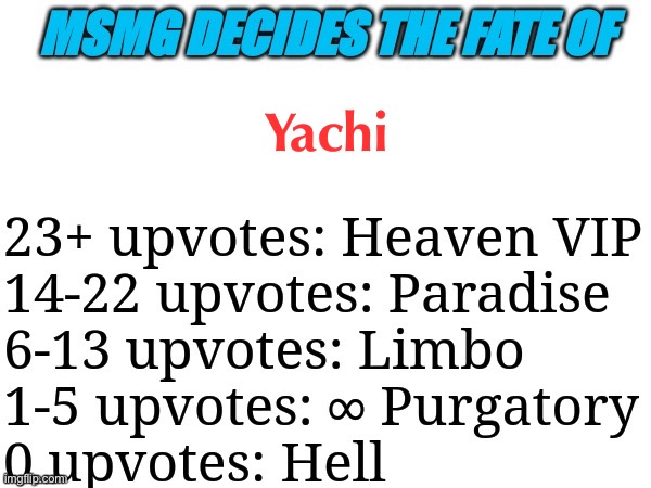 upvotin time | Yachi | image tagged in msmg decides | made w/ Imgflip meme maker
