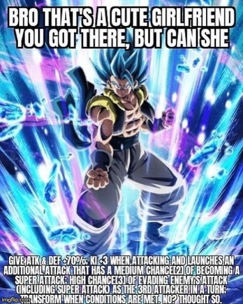 SSJ god blue Vegito is better | made w/ Imgflip meme maker