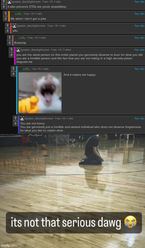 image tagged in it's not that serious dawg | made w/ Imgflip meme maker
