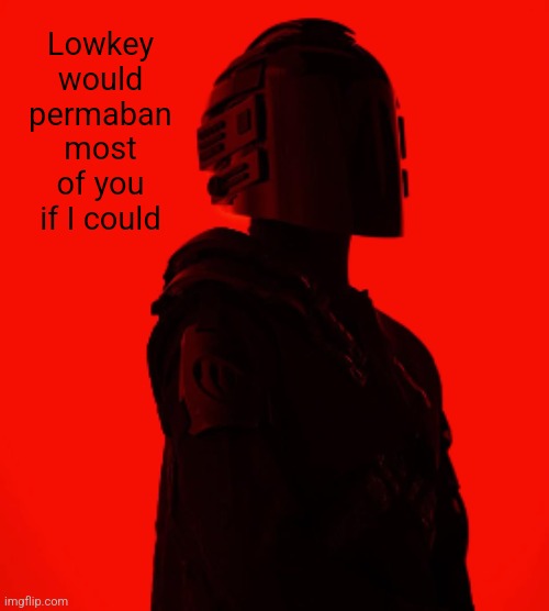 Lowkey would permaban most of you if I could | image tagged in / | made w/ Imgflip meme maker