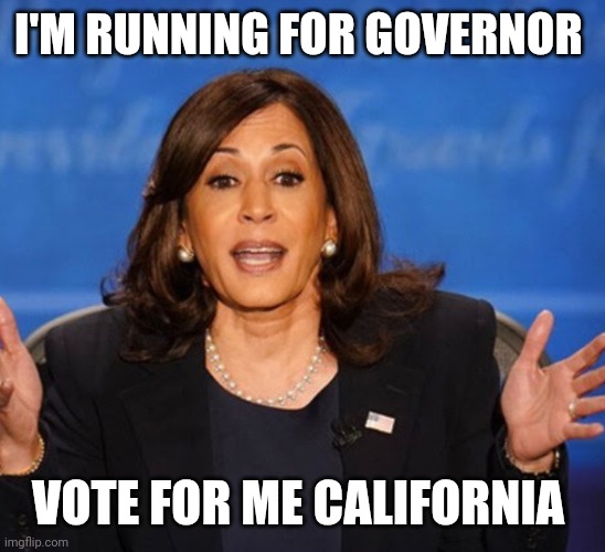 DJT Has Been President for 3 Months | I'M RUNNING FOR GOVERNOR; VOTE FOR ME CALIFORNIA | image tagged in kamala harris,bottle,gulf of division | made w/ Imgflip meme maker