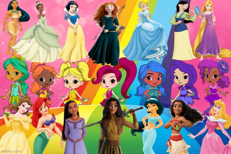 Rainbow Rangers Similarites To Meet The Disney Princesses | image tagged in rainbow rangers,disney princess,disney princesses,crossover,crossover memes,girl power | made w/ Imgflip meme maker